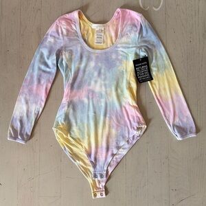NWT LoveShackFancy Tie-Dye Helene Bodysuit